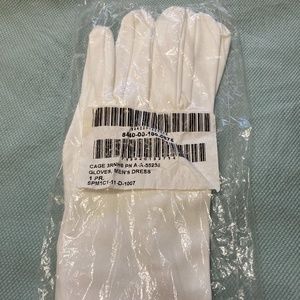 Men’s Dress Gloves, White-Brand new!